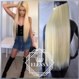 HAIR EXTENSIONS ELESSA - Натурални Екстеншъни Комплект от 200 грама Коса / 70 см