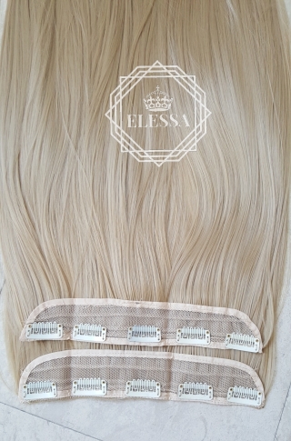 HAIR EXTENSIONS ELESSA - Натурални Екстеншъни Комплект от 200 грама Коса / 60 см