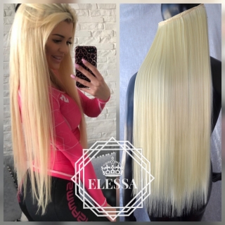 HAIR EXTENSIONS ELESSA - Натурални Екстеншъни Комплект от 200 грама Коса / 70 см