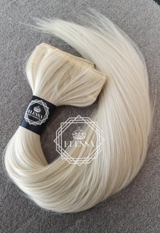  HAIR EXTENSIONS ELESSA - Натурални Екстеншъни Комплект от 200 грама Коса / 60 см