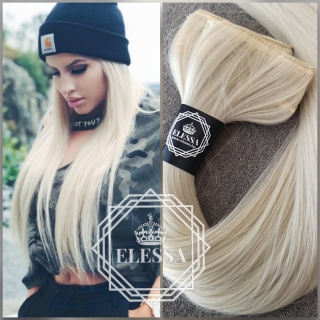  HAIR EXTENSIONS ELESSA - Натурални Екстеншъни Комплект от 200 грама Коса / 60 см