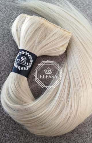  HAIR EXTENSIONS ELESSA - Натурални Екстеншъни Комплект от 200 грама Коса / 60 см