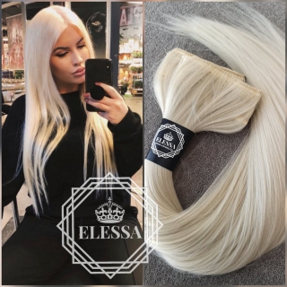  HAIR EXTENSIONS ELESSA - Натурални Екстеншъни Комплект от 200 грама Коса / 60 см