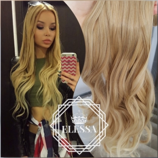 HAIR EXTENSIONS ELESSA - Натурални Екстеншъни Комплект от 200 грама Коса / 60 см