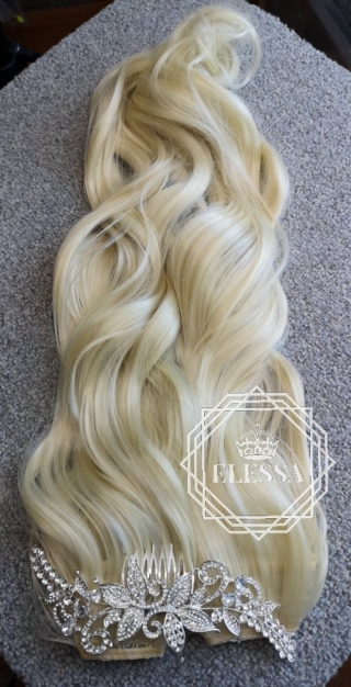 HAIR EXTENSIONS ELESSA - Натурални Екстеншъни Комплект от 200 грама Коса / 60 см