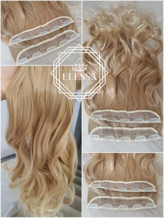 HAIR EXTENSIONS ELESSA - Натурални Екстеншъни Комплект от 200 грама Коса / 60 см