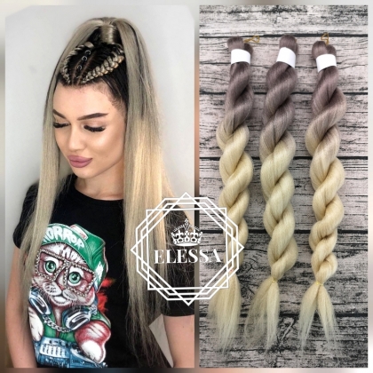 Професионален Канекалон Ангелска Коса - Yaki Remy 100% Висококачествено Естествено Меко и Леко Влакно за Вплитане в Косата, Канекалон за Плитки, Ръчно Плетене, Ръчно Изработване на Сенегалски Плитки, Материал за Изработка на Расти, Качествен Канекалон