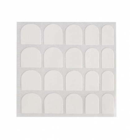 Beautiful Set - 24pcs Two Tone French Fake Press on Nail & With Double-sided Tape