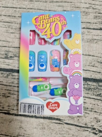 Комплект Разкошни Press-on Изкуствени Нокти 24 броя Care Bears, Нокти с Мечета, Нокти с Лепило, Нокти с Декорация, Цветни Нокти, Нокти в Домашни Условия, Дамски Нокти, Маникюр с Нокти, Поставяне на Нокти, Press on Нокти, Магазин за Нокти