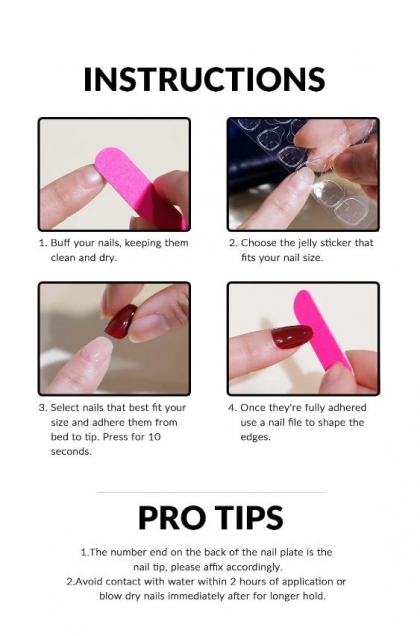 Beautiful Set - 24pcs Long Coffin Floral / Heart Design Fake Press on Nail
