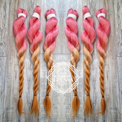 Професионален Канекалон Ангелска Коса - Yaki Remy 100% Висококачествено Естествено Меко и Леко Влакно за Вплитане в Косата, Захарен Памук Канекалон за Коса, Професионален Канекалон, Красива Барби, Секси Прическа, Прежда за Коса, Влакно за Коса,Barbie Коса