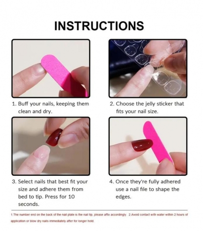 Beautiful Set - 24pcs Extra Long Sweet Pink Plaid French Frosted Matte Cherry Blossoms And Jelly Gel Design Fake Press on Nail