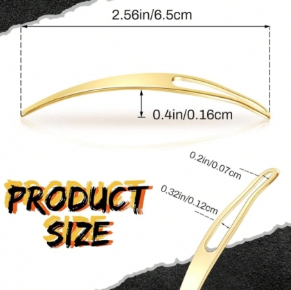 Gold Large-Eye Hair Weaving Needle – Professional Hook for Dreadlocks, Hair Extensions, and Wig Styling, Professional Gold Hair Needle – For Locticians, Stylists & Wig Makers