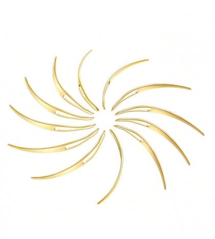 Gold Large-Eye Hair Weaving Needle – Professional Hook for Dreadlocks, Hair Extensions, and Wig Styling, Professional Gold Hair Needle – For Locticians, Stylists & Wig Makers