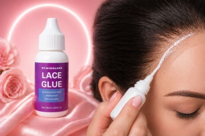 Lace Wig Glue - Лепило за Перука, Лепила за Лепене на Лейс Фронт Перуки, Лепила за Перуки, Прозрачно Лепило за Лепене на Екстеншъни, Лелило за Коса, Фиксиращо Лепило, Лепило за Лепене на Допълнителна Коса