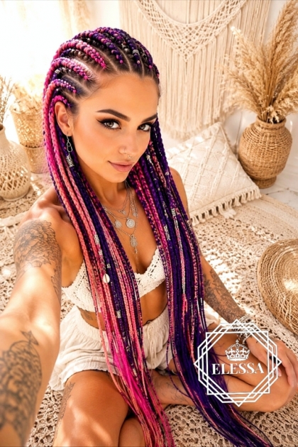 Комплект Бразилско Влакно за Плитки и Прически / Прежда за Коса / Jumbo Braids / Senegalese Twists / Afro Braids / Faux Locs / Crochet Braids / Hair Extensions / Protective Hairstyles / Braiding Hair Yarn / Dreadlocks / Twist Braids / DIY Hair Braiding